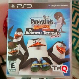 PS3.  The penguins of MADAGASCR  DR. BLOWHOLE return